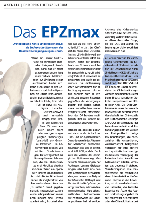 IMPULSE, 01.2015: Das EPZmax